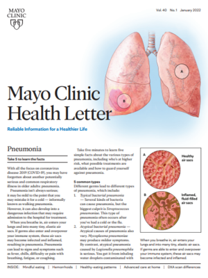 cover image of January 2022, Mayo Clinic Health Letter